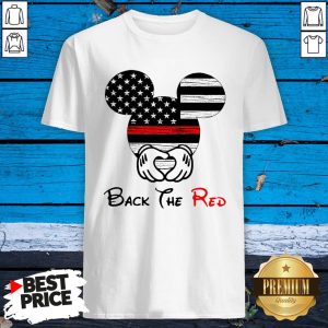 Mickey Mouse Back The Red American Flag Shirt