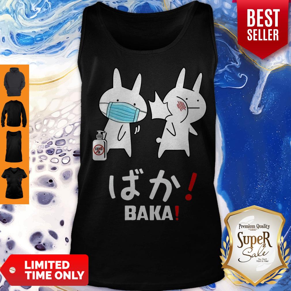 Slap Rabbit Mask Baka Japanese Coronavirus Shirt