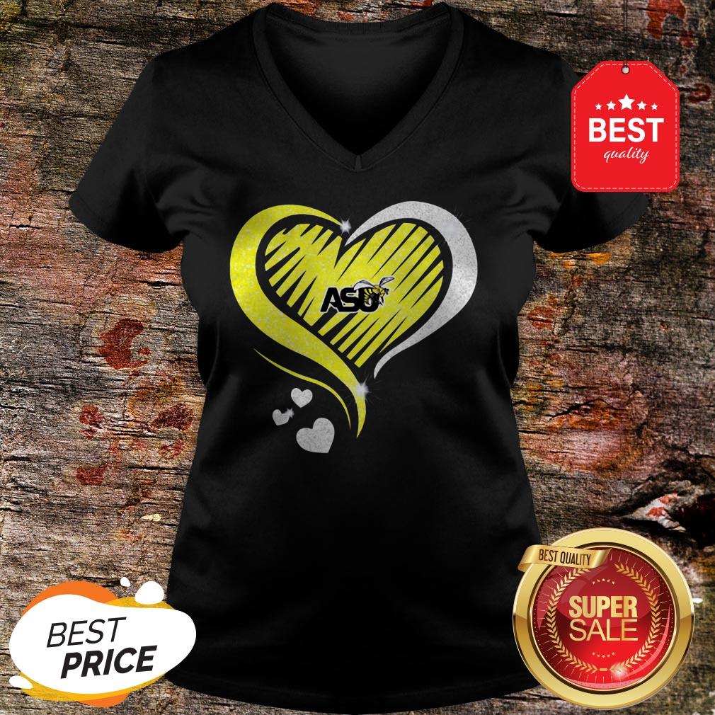 Love Arizona State University ASU Bee Heart Shirt