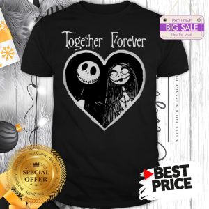 Heart Jack Skellington Love Sally Together Forever Shirt