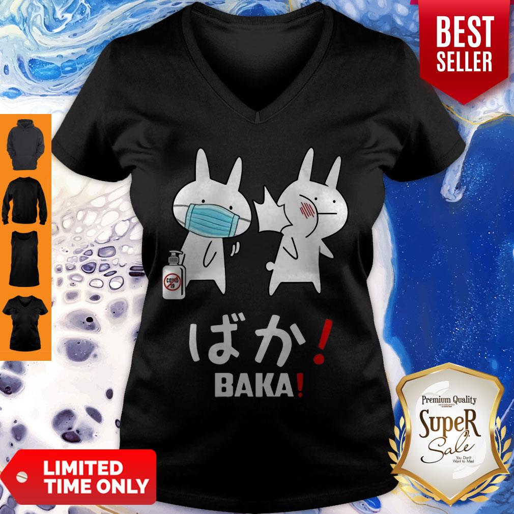 Slap Rabbit Mask Baka Japanese Coronavirus Shirt