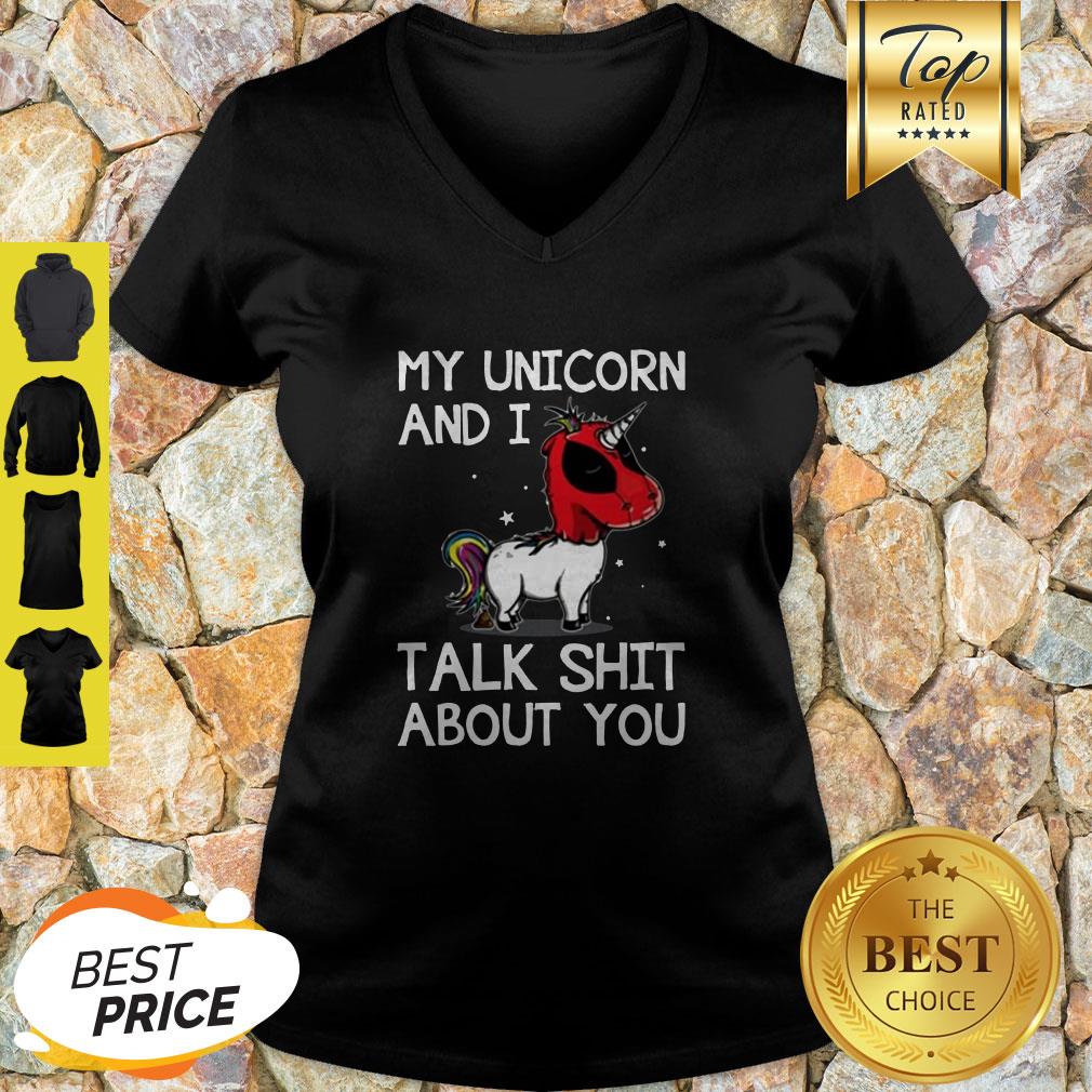 My Unicorn And I Talk Shit About You Deadpool Unicorn Shirt
