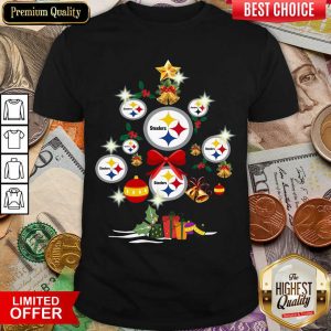 Nice Pittsburgh Steelers Merry Christmas Tree Gift Shirt