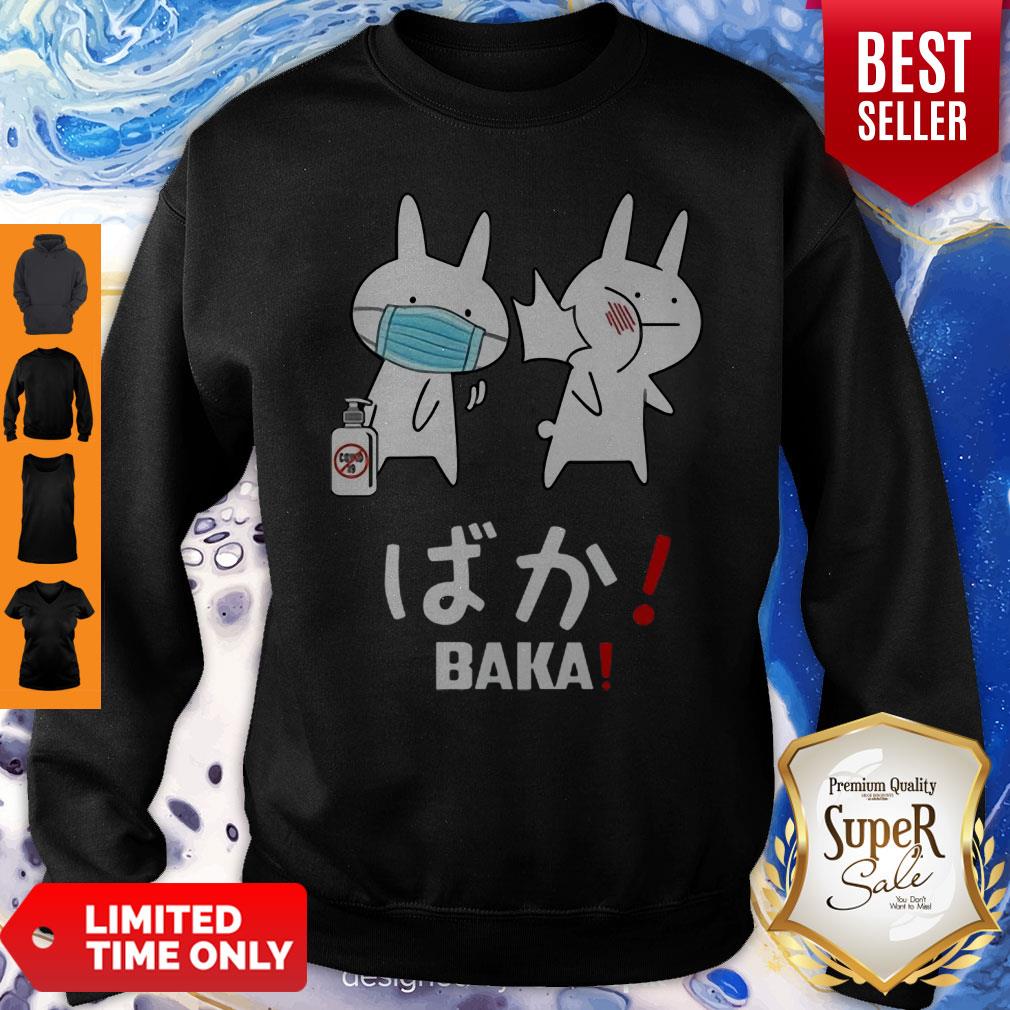 Slap Rabbit Mask Baka Japanese Coronavirus Shirt