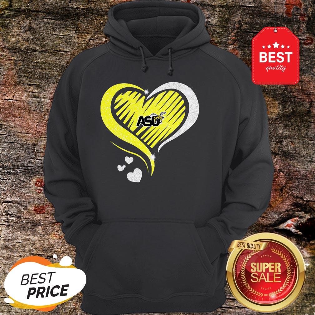 Love Arizona State University ASU Bee Heart Shirt