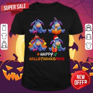 Awesome Eeyore Happy Hallothanksmas Shirt