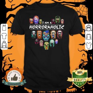 Halloween I Am A Horror Aholic Heart Shirt