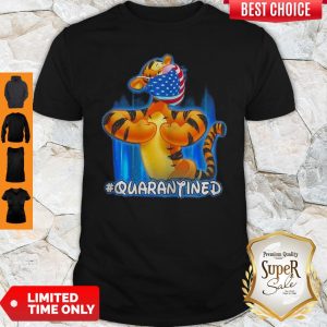 Tiger Quarantined American Flag Mask Disney Shirt