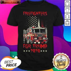 Hot Firefighters For Trump 2020 Fire Truck American Flag Shirt