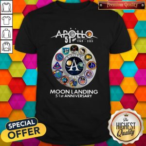 Apollo 1969 2020 Moon Landing 51 St Anniversary Shirt