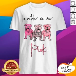 Official Pitbull In October We Wear Pink Shirt
