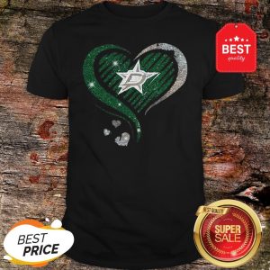 Official Love Dallas Stars Diamond Heart Shirt