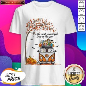 Car Peanuts It’s The Most Wonderful Time Of The Year Shirt