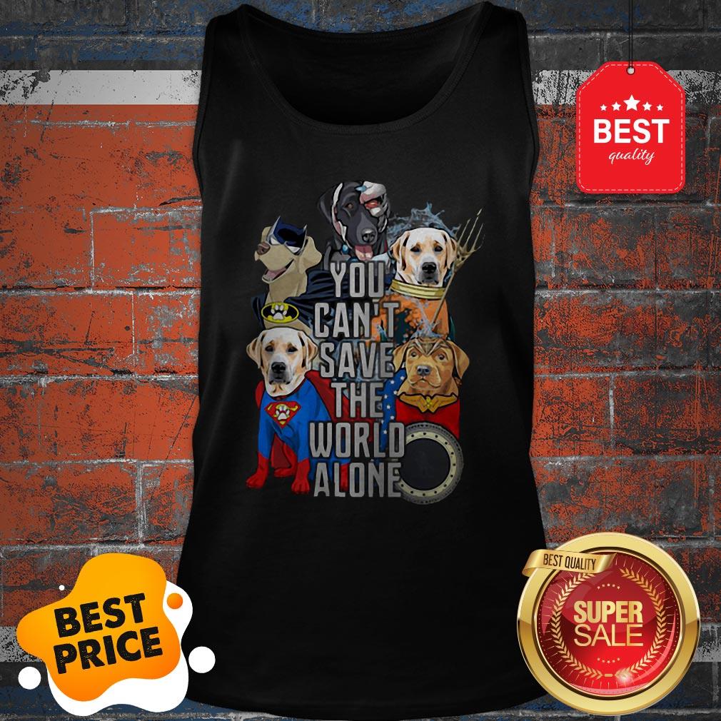 Beagle Mashup DC Characters You Can’t Save The World Alone Shirt