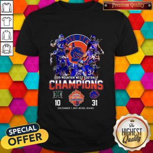 Boise State Broncos 2019 Mountain West Football Champions Shirt