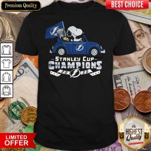 Snoopy And Woodstock Stanley Cup Champions 2020 Shirt