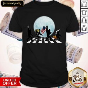 The Bigfoots Beer Radio American Flag Walk In The Moon Shirt