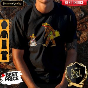 Premium Bigfoot Sasquatch Walking Pitbull Dog Shirt