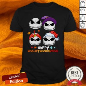 Jack Skellington Happy Hallothanksmas Shirt