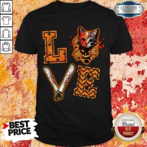 Premium Love Jason Voorhees Cat Halloween Shirt