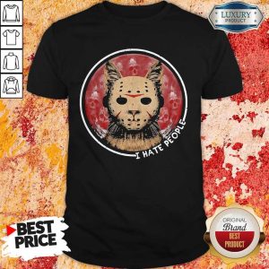 Cat Jason Voorhees I Hate People Shirt