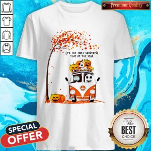 Jack Skellington And Sally Hippie It’s The Most Wonderful Time Of The Year Happy Halloween Shirt