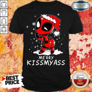Top Deadpool Merry Kiss My Ass Shirt