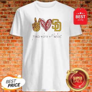 Official Peace love Diego Padres Shirt