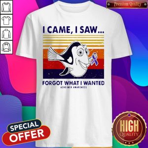 I Came I Saw Forgot What I Wanted Azheimer Vintage Shirt