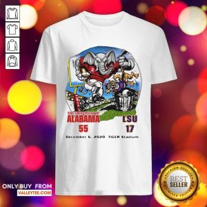 Funny The University Of Alabama 55 17 Lsu December 6 2020 Shirt