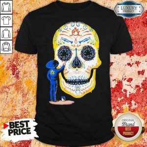 Hot Painter Sugar Skull And Music Shirt