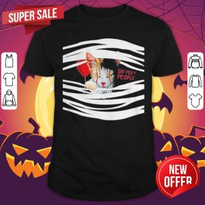 Nice Halloween Pennywise Cat Six Feet People Shirt
