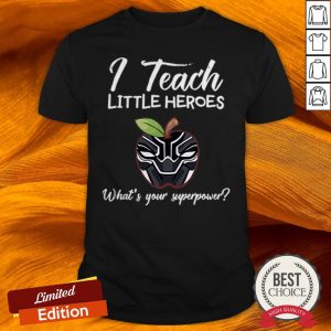 Rip I Teach Little Heroes Black Panther T-Shirt