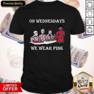 Horror Michael Myers On Wednesdays We Wear Pink Shirt