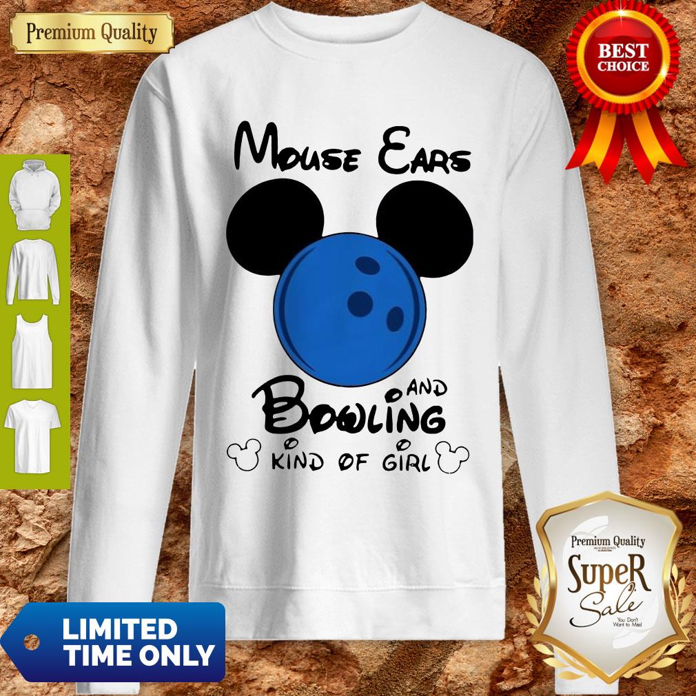Top Mickey Mouse Ears And Bowling Kind Of Girl Shirt