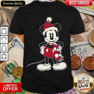 Nice Mickey Mouse Santa Hat Merry Christmas Shirt