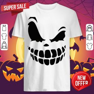 Scary Carved Pumpkin Jack O Lantern Face Day Of Dead Halloween Shirt