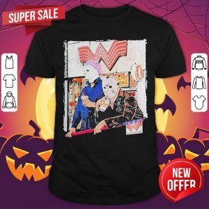 Halloween Jason Voorhees Michael Myers Whataburger Shirt