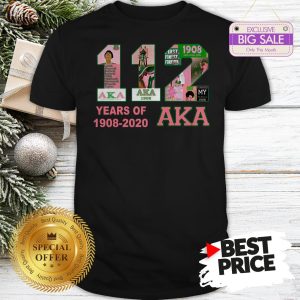 Official 112 Years Of 1908 2020 Alpha Kappa Alpha Shirt