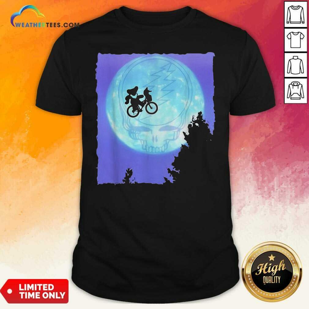 Awesome Bear Cycling The Moon Grateful Dead Shirt