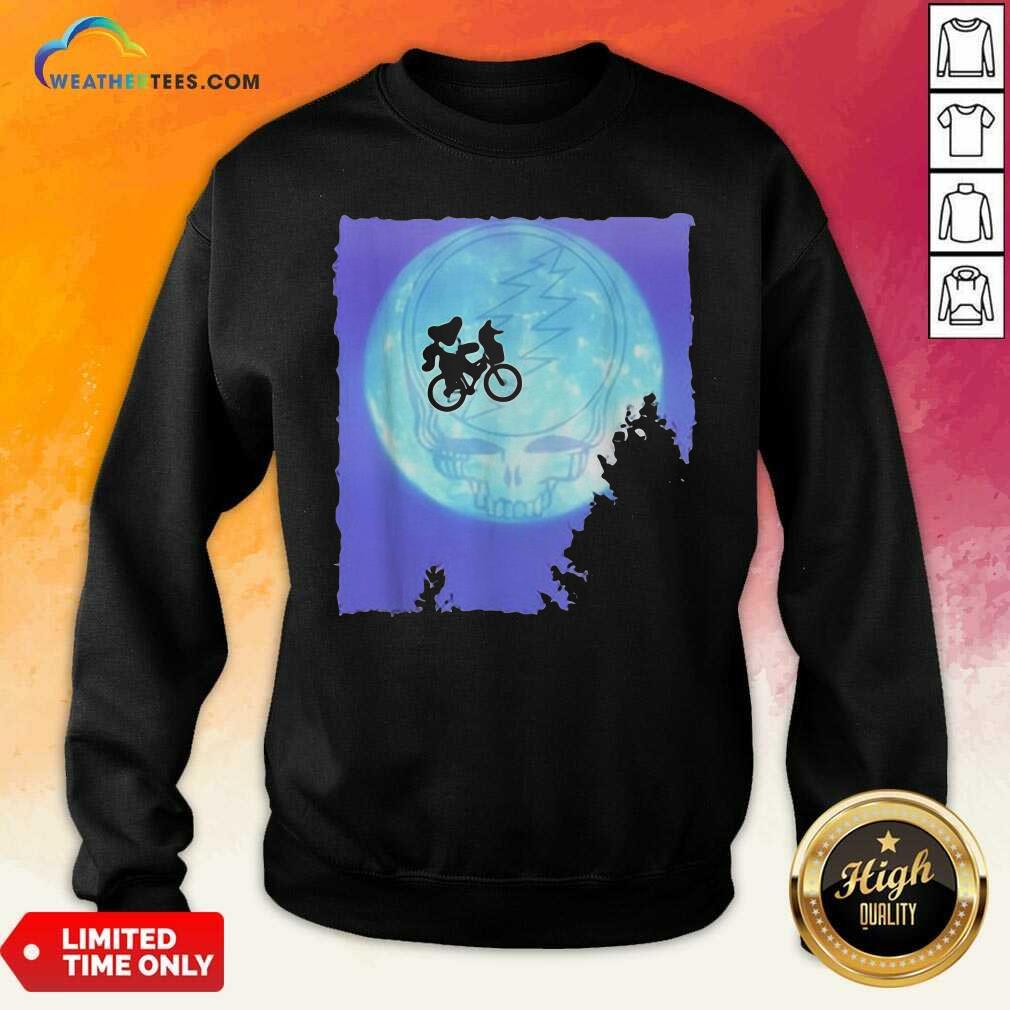Awesome Bear Cycling The Moon Grateful Dead Shirt