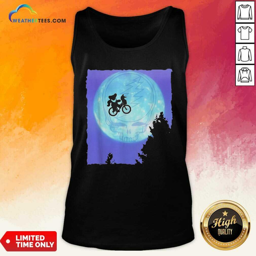 Awesome Bear Cycling The Moon Grateful Dead Shirt