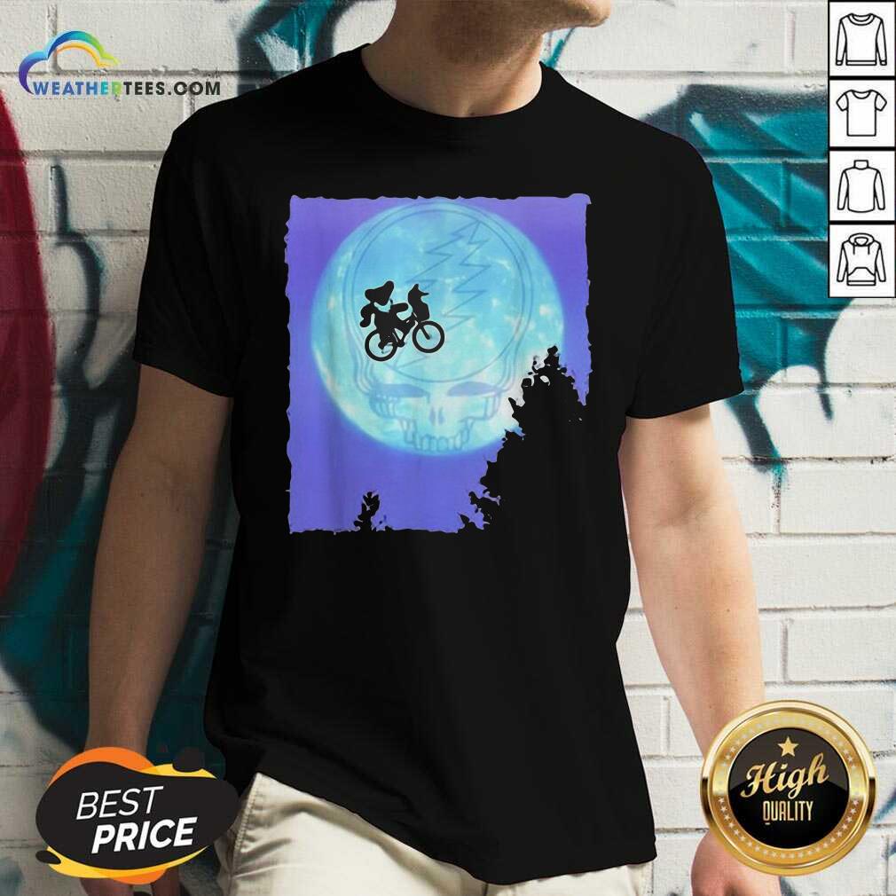 Awesome Bear Cycling The Moon Grateful Dead Shirt