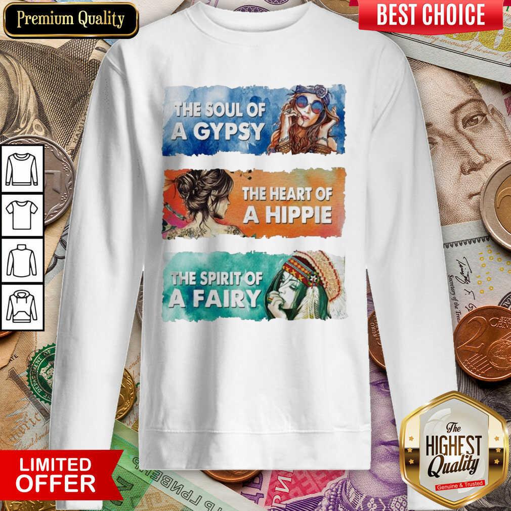 Awesome The Soul Gypsy Heart Hippie The Spirit Fairy 2 Shirt