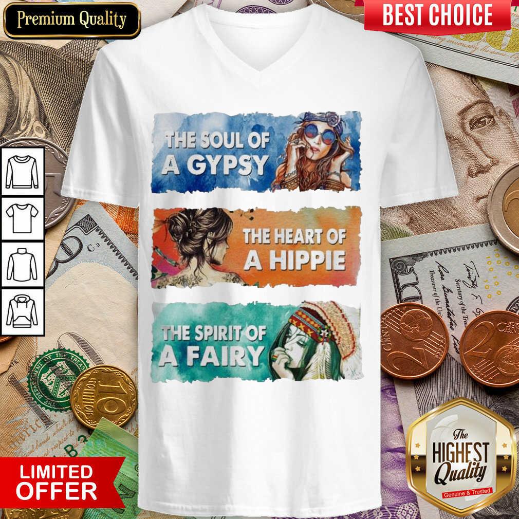 Awesome The Soul Gypsy Heart Hippie The Spirit Fairy 2 Shirt