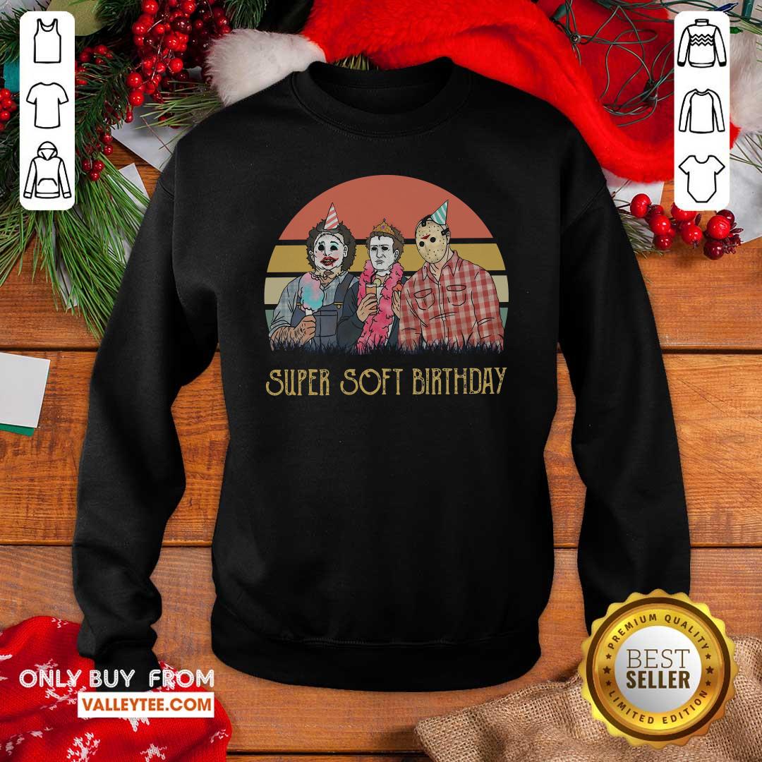 Cute Awesome Horror Movie Characters Super Soft Birthday Vintage Shirt