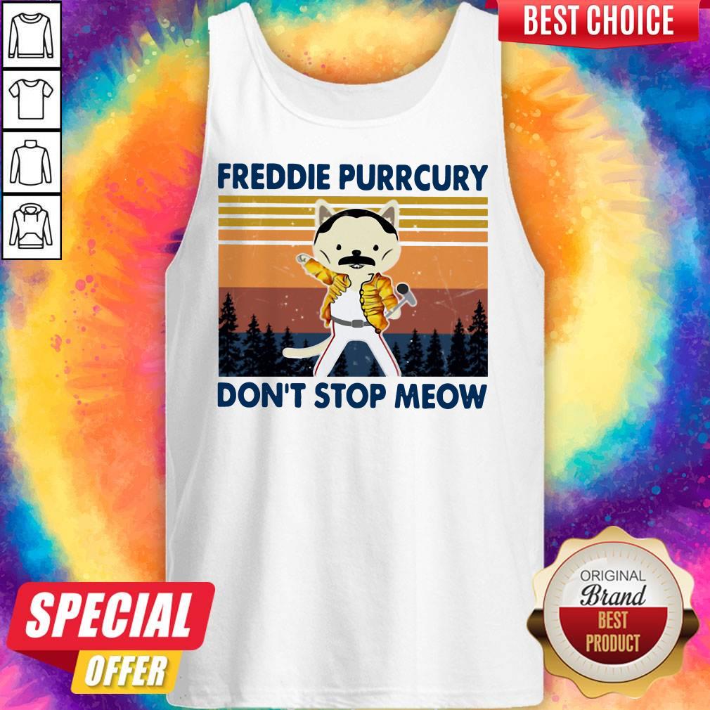 Cute Freddie Purrcury Don’t Stop Meow Vintage Shirt