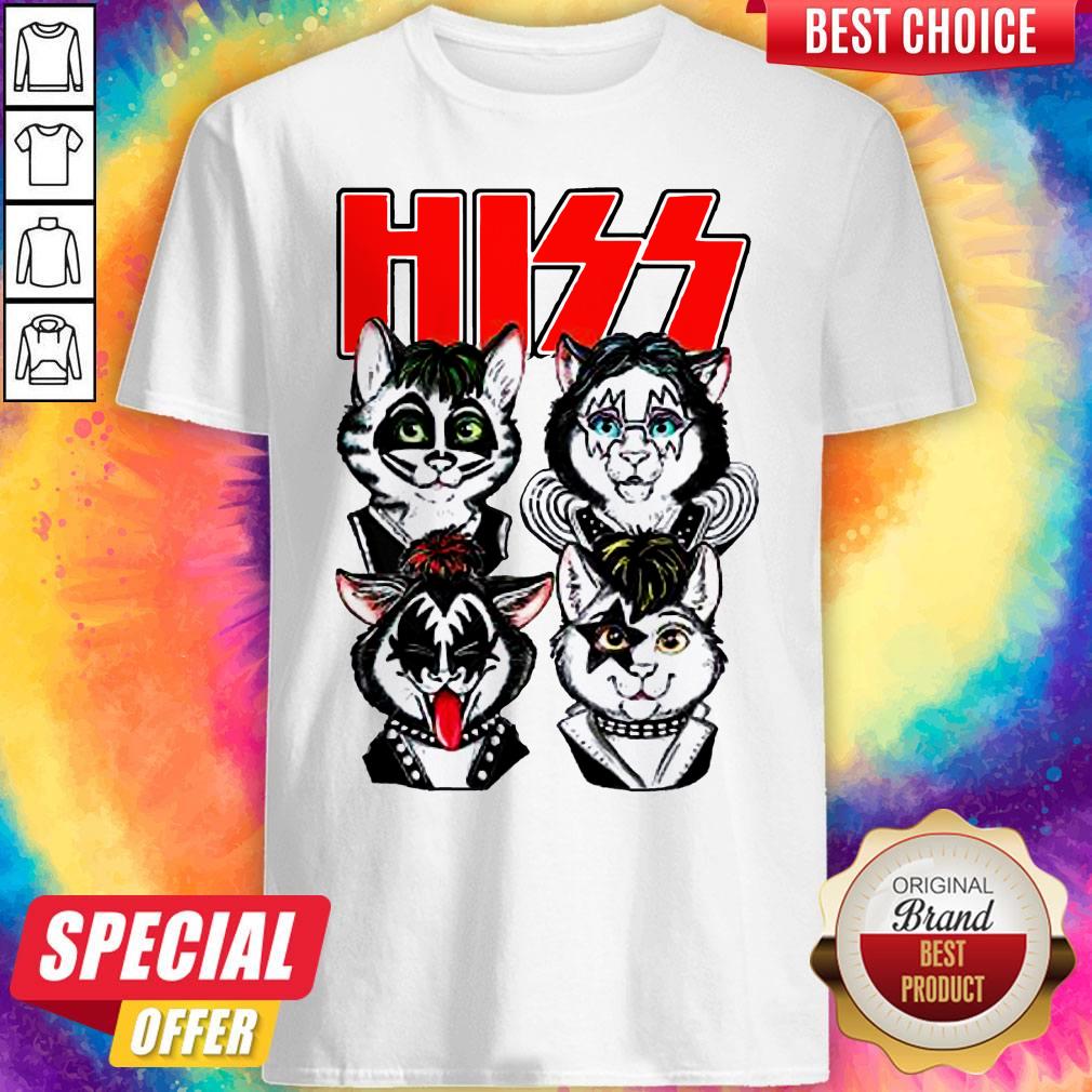 Cute Hiss Rock Band Cats Shirt