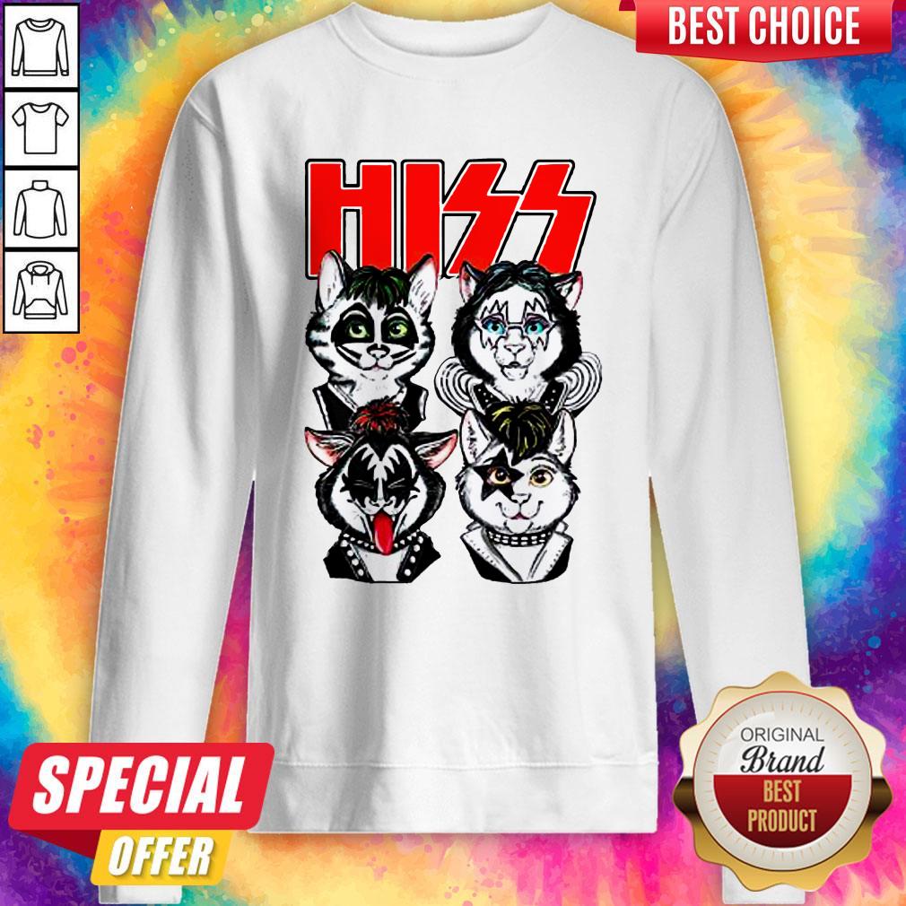 Cute Hiss Rock Band Cats Shirt