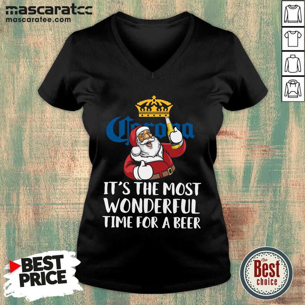 cute-santa-claus-drink-corona-extra-its-the-most-wonderful-time-for-a-beer-christmas-v-neck.jpg